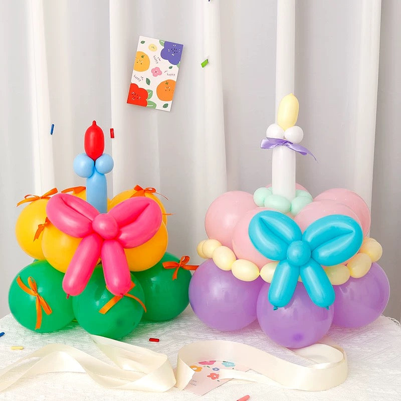 Balloon cake birthday hat