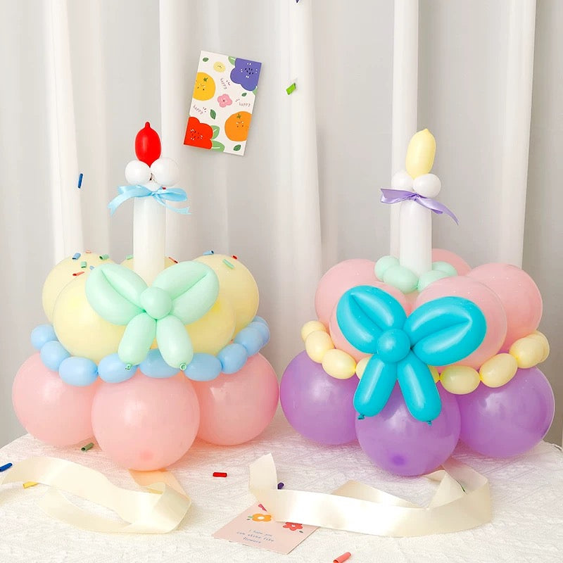 Balloon cake birthday hat