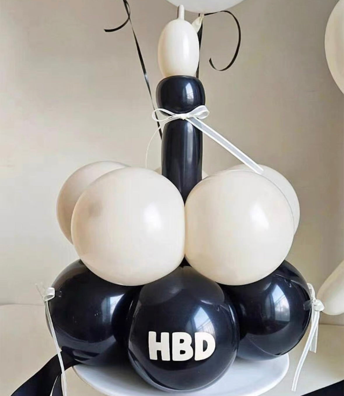 Balloon cake birthday hat