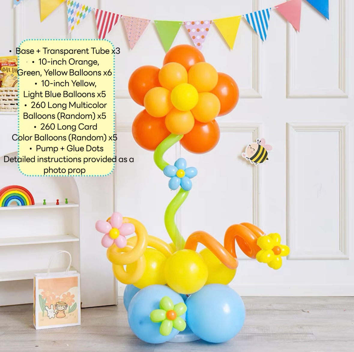 Flower Balloon Column