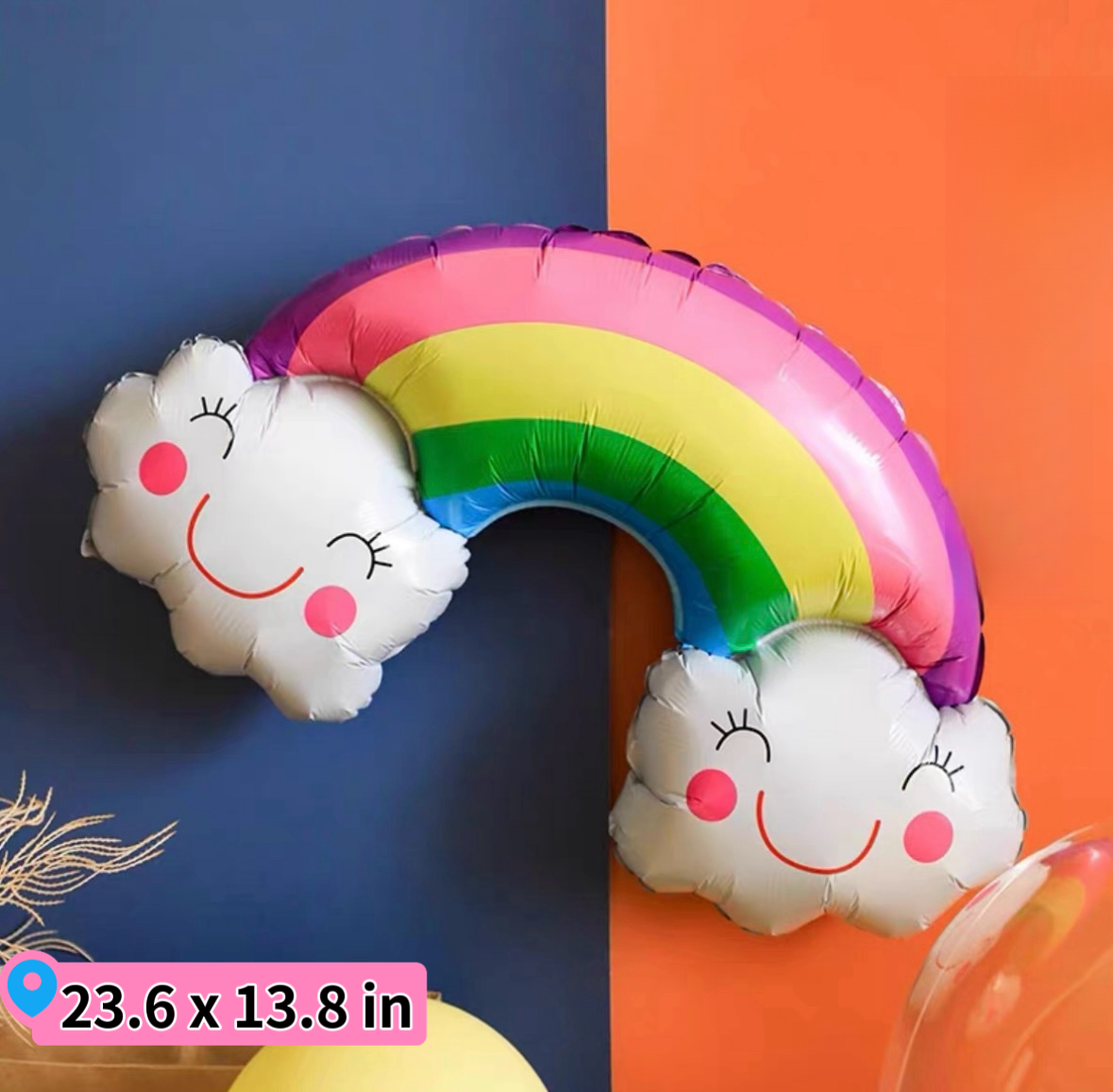 Rainbow Smiley Birthday Party Balloon Set