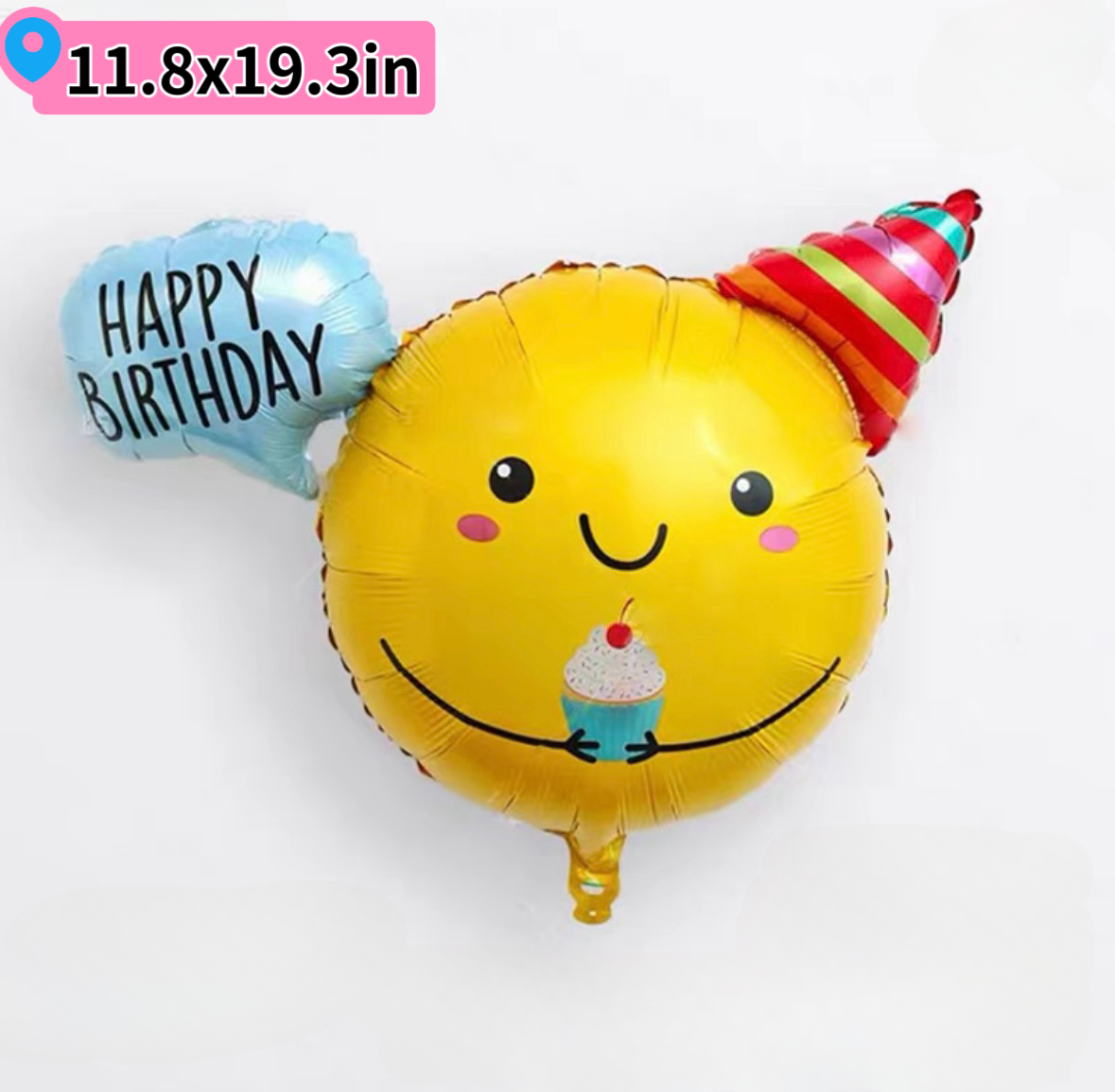 Rainbow Smiley Birthday Party Balloon Set