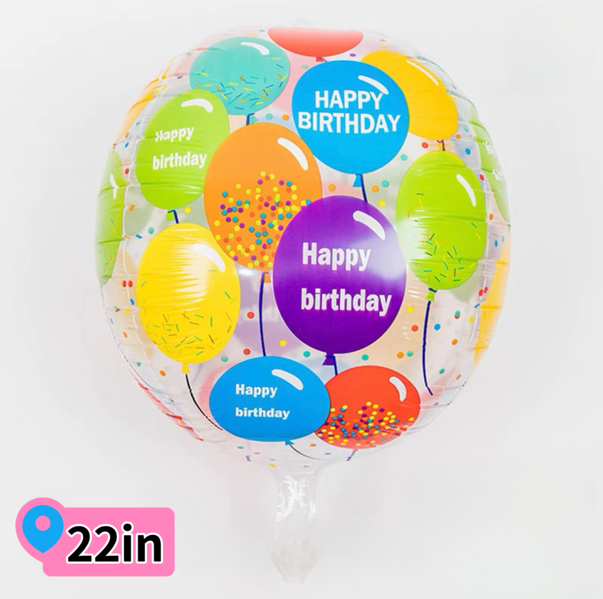 Rainbow Smiley Birthday Party Balloon Set