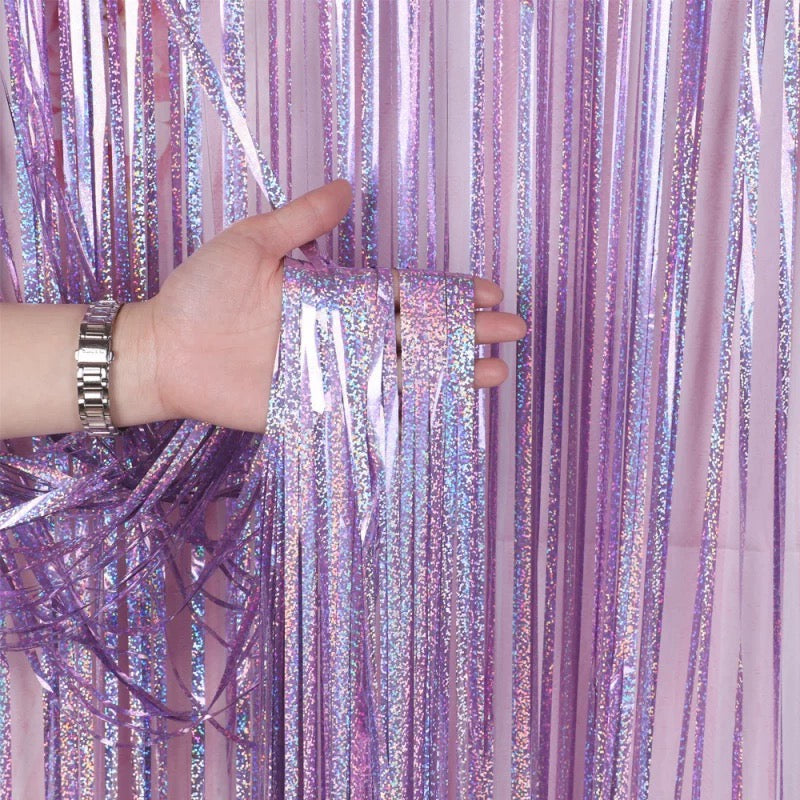 Glamour Sparkle Tinsel Curtain