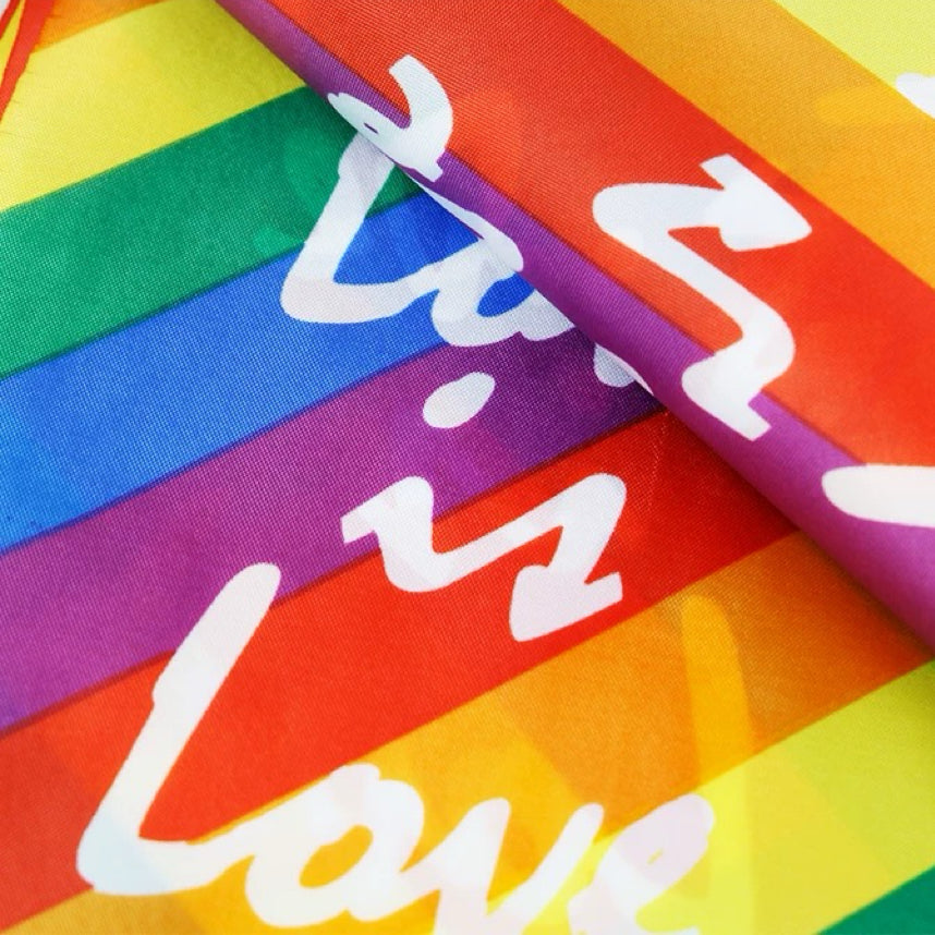 “Love is Love” rainbow flag