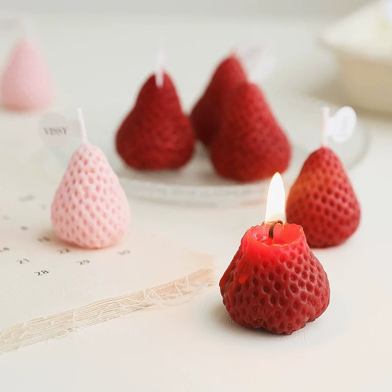 Strawberry candle